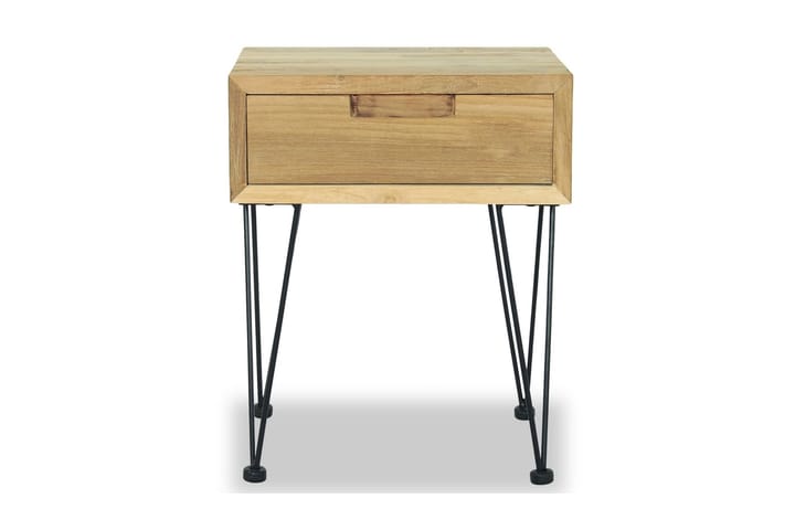 Yöpöytä 40x30x50 cm Täysi tiikki - Ruskea - Huonekalut - Pöytä & ruokailuryhmä - Apupöytä & sivupöytä - Yöpöytä