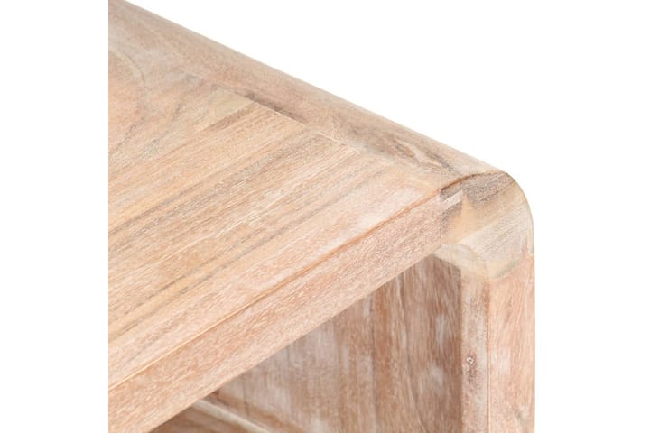 Yöpöytä 40x30x60 cm täysi akaasiapuu - Valkoinen - Huonekalut - Pöytä & ruokailuryhmä - Apupöytä & sivupöytä - Yöpöytä