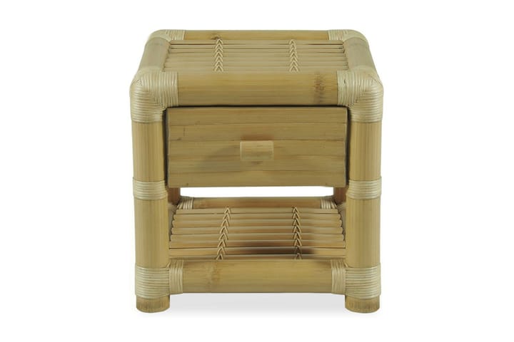 Yöpöytä 45x45x40 cm bambu luonnollinen - Ruskea - Huonekalut - Pöydät & ruokailuryhmät - Apupöytä & sivupöytä - Yöpöytä