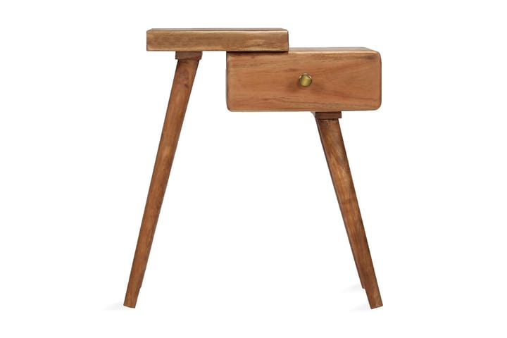 Yöpöytä akaasiapuu 45x32x55 cm - Ruskea - Huonekalut - Pöytä & ruokailuryhmä - Apupöytä & sivupöytä - Yöpöytä