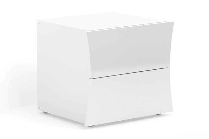 Yöpöytä Arconate 50 cm säilytyksellä 2 laatikkoa - Valkoinen Korkeakiilto - Huonekalut - Pöydät & ruokailuryhmät - Apupöytä & sivupöytä - Konsolipöytä
