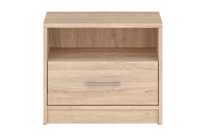 Yöpöytä Chiotto Plus 50 cm Säilytyksellä Laatikko+Hylly - Luonnonväri - Huonekalut - Pöydät & ruokailuryhmät - Apupöytä & sivupöytä - Yöpöytä