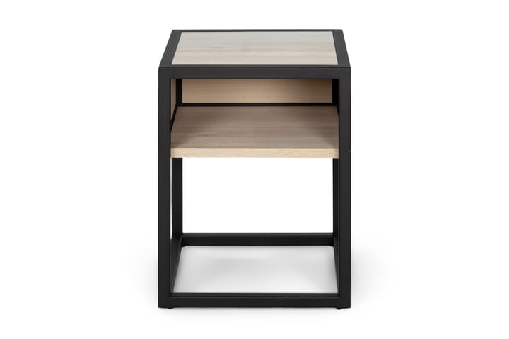 Yöpöytä Feno 40 cm - Musta/Beige - Huonekalut - Pöydät & ruokailuryhmät - Apupöytä & sivupöytä - Yöpöytä