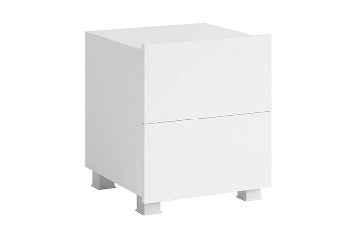 Yöpöytä Frick 40 cm Säilytyksellä - Valkoinen - Huonekalut - Pöydät & ruokailuryhmät - Apupöytä & sivupöytä - Yöpöytä