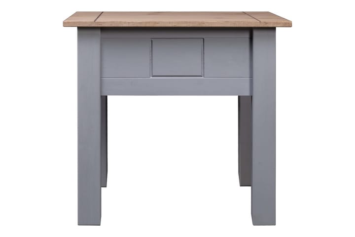 Yöpöytä harmaa 50,5x50,5x52,5 cm täysi mänty Panama-sarja - Harmaa - Huonekalut - Pöytä & ruokailuryhmä - Apupöytä & sivupöytä - Yöpöytä
