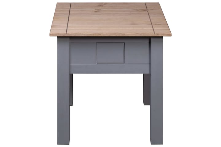 Yöpöytä harmaa 50,5x50,5x52,5 cm täysi mänty Panama-sarja - Harmaa - Huonekalut - Pöytä & ruokailuryhmä - Apupöytä & sivupöytä - Yöpöytä