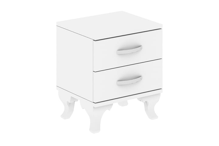 Yöpöytä Lalenius 40 cm Säilytyksellä 2 laatikkoa - Valkoinen - Huonekalut - Pöydät & ruokailuryhmät - Työpöytä - Kirjoituspöytä