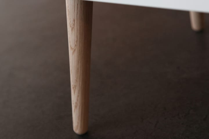 Yöpöytä Live 41 cm Säilytyksellä 3 laatikkoa - Valkoinen/Tammi/Beige - Huonekalut - Pöydät & ruokailuryhmät - Apupöytä & sivupöytä - Yöpöytä
