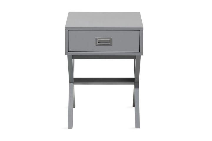 Yöpöytä Mondariz 40 cm Säilytyksellä Laatikko - Harmaa - Huonekalut - Pöytä & ruokailuryhmä - Apupöytä & sivupöytä - Yöpöytä