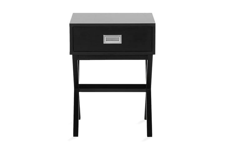 Yöpöytä Mondariz 40 cm Säilytyksellä Laatikko - Musta - Huonekalut - Pöytä & ruokailuryhmä - Apupöytä & sivupöytä - Tarjotinpöytä & pikkupöytä