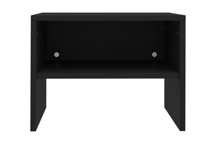 Yöpöytä musta 40x30x30 cm lastulevy - Musta - Huonekalut - Pöydät & ruokailuryhmät - Apupöytä & sivupöytä - Yöpöytä