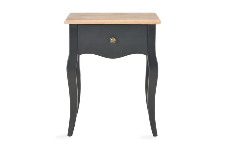 Yöpöytä musta ja ruskea 40x30x50 cm mäntypuu - Musta - Huonekalut - Pöydät & ruokailuryhmät - Apupöytä & sivupöytä - Yöpöytä