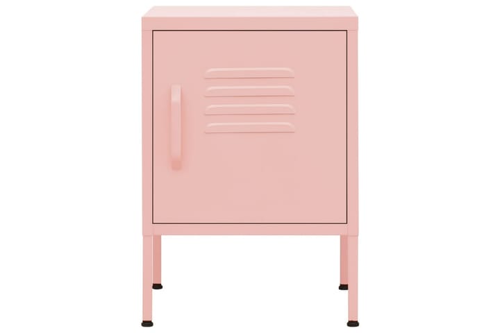 Yöpöytä pinkki 35x35x51 cm teräs - Huonekalut - Pöytä & ruokailuryhmä - Apupöytä & sivupöytä - Yöpöytä