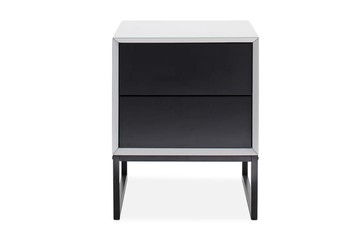 Yöpöytä Rodnishar 45 cm - Valkoinen/Musta - Huonekalut - Pöytä & ruokailuryhmä - Apupöytä & sivupöytä - Yöpöytä