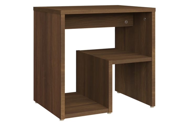 Yöpöytä ruskea tammi 40x30x40 cm tekninen puu - Ruskea - Huonekalut - Pöytä & ruokailuryhmä - Apupöytä & sivupöytä - Yöpöytä