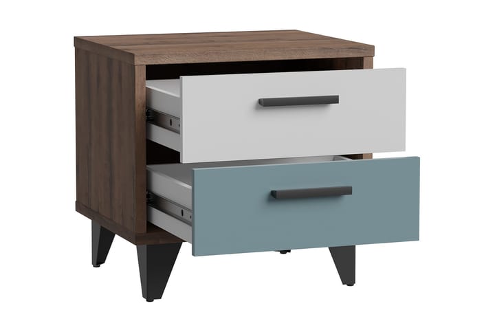 Yöpöytä Sapes 42x50 cm - Monivärinen - Huonekalut - Pöytä & ruokailuryhmä - Apupöytä & sivupöytä - Yöpöytä