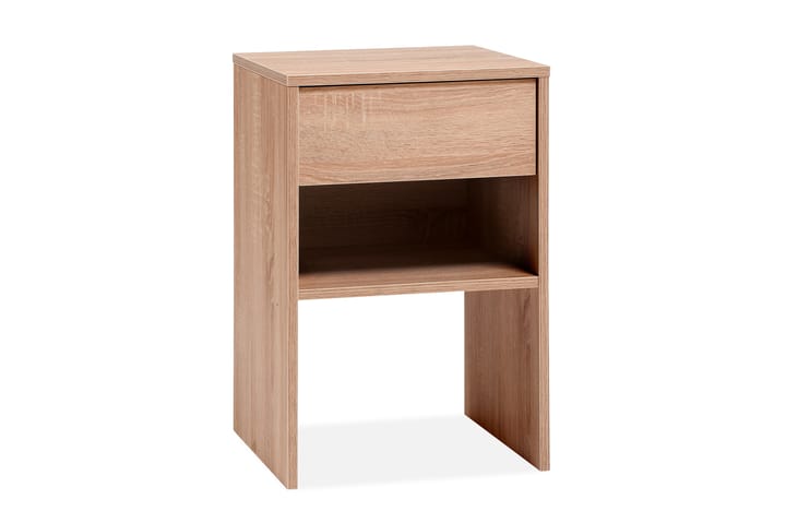 Yöpöytä Sorriso 40 cm Säilytyksellä Laatikko+Hylly - Öljytty tammi - Huonekalut - Pöytä & ruokailuryhmä - Apupöytä & sivupöytä - Yöpöytä