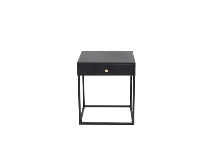 Yöpöytä Tamarie 43 cm Säilytyksellä Laatikko - Musta - Huonekalut - Pöytä & ruokailuryhmä - Apupöytä & sivupöytä - Yöpöytä