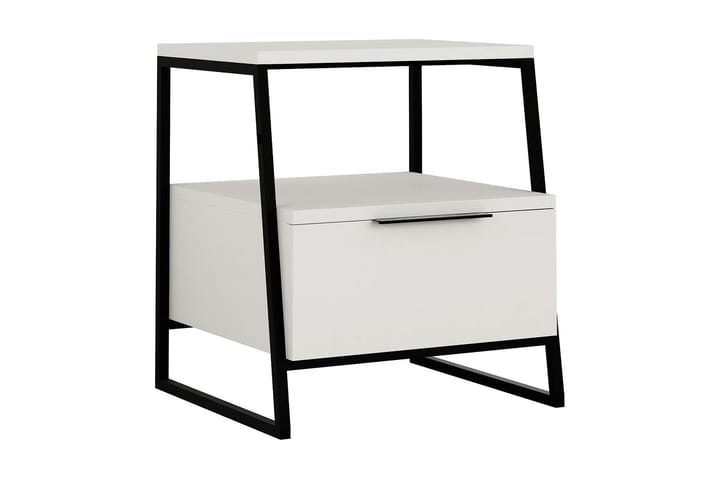 Yöpöytä Urgby 45x50 cm - Valkoinen - Huonekalut - Pöytä & ruokailuryhmä - Apupöytä & sivupöytä - Yöpöytä