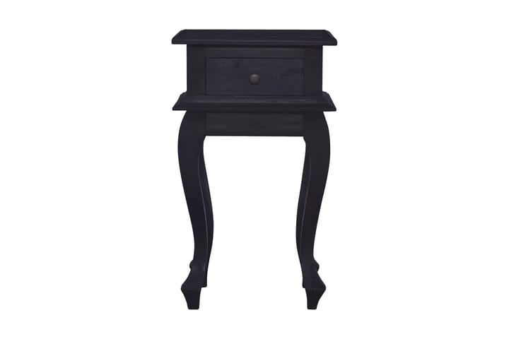 Yöpöytä vaalea musta kahvi 35x30x60 cm täysi mahonki - Musta - Huonekalut - Pöytä & ruokailuryhmä - Apupöytä & sivupöytä - Yöpöytä