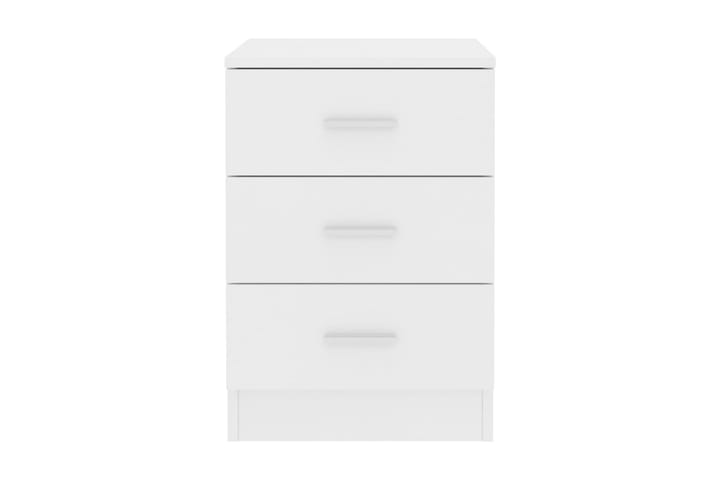 Yöpöytä valkoinen 38x35x56cm lastulevy - Valkoinen - Huonekalut - Pöydät & ruokailuryhmät - Apupöytä & sivupöytä - Yöpöytä