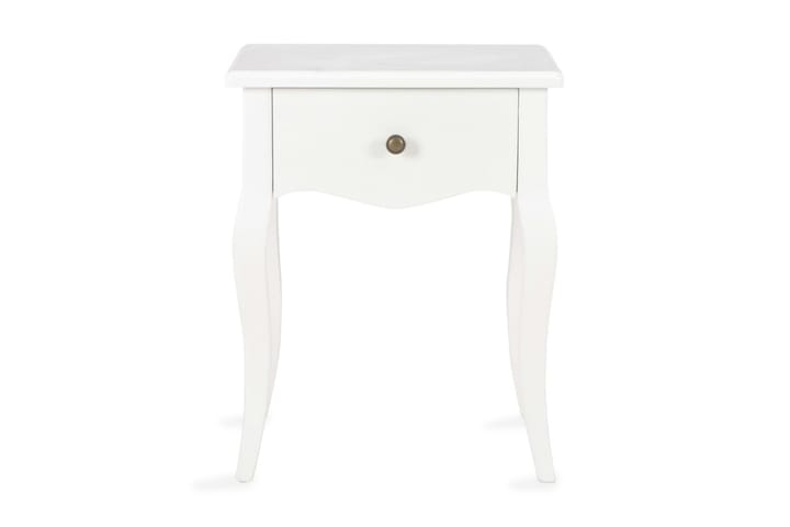 Yöpöytä valkoinen 40x30x50 cm mäntypuu - Valkoinen - Huonekalut - Pöydät & ruokailuryhmät - Apupöytä & sivupöytä - Yöpöytä