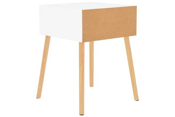 Yöpöytä valkoinen 40x40x56 cm lastulevy - Valkoinen - Huonekalut - Pöytä & ruokailuryhmä - Apupöytä & sivupöytä - Yöpöytä