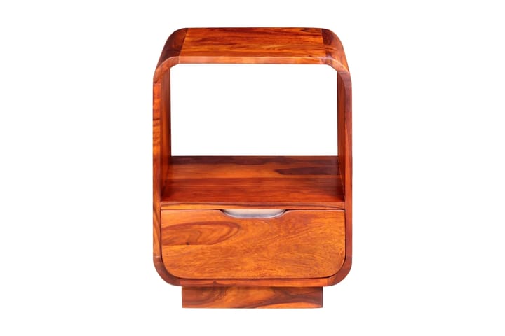 Yöpöytä vetolaatikolla 2 kpl Täysi seesampuu 40x30x50 cm - Ruskea - Huonekalut - Pöytä & ruokailuryhmä - Apupöytä & sivupöytä - Yöpöytä