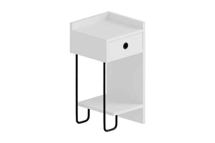 Yöpöytä Walid 32 cm - Valkoinen - Huonekalut - Pöydät & ruokailuryhmät - Apupöytä & sivupöytä - Yöpöytä