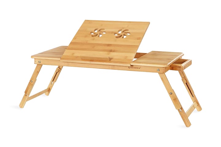 Läppäripöytä Traci 72 cm Bambu - Songmics - Huonekalut - Pöydät & ruokailuryhmät - Apupöytä & sivupöytä