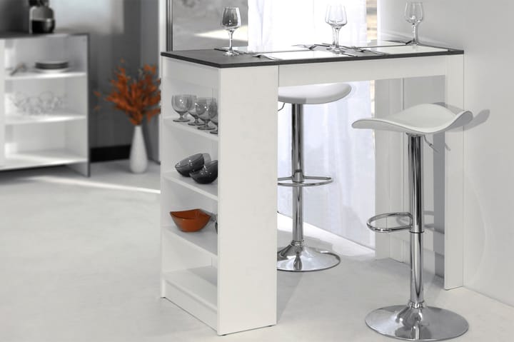 Baaripöytä Frasier 115 cm - Harmaa/Valkoinen - Huonekalut - Pöydät & ruokailuryhmät - Baaripöydät & seisomapöydät