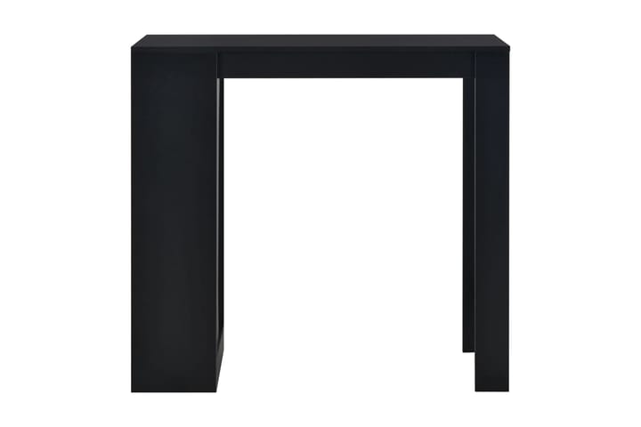 Baaripöytä hyllyllä musta 110x50x103 cm - Musta - Puutarhakalusteet - Terassipöydät - Baaripöytä ulos