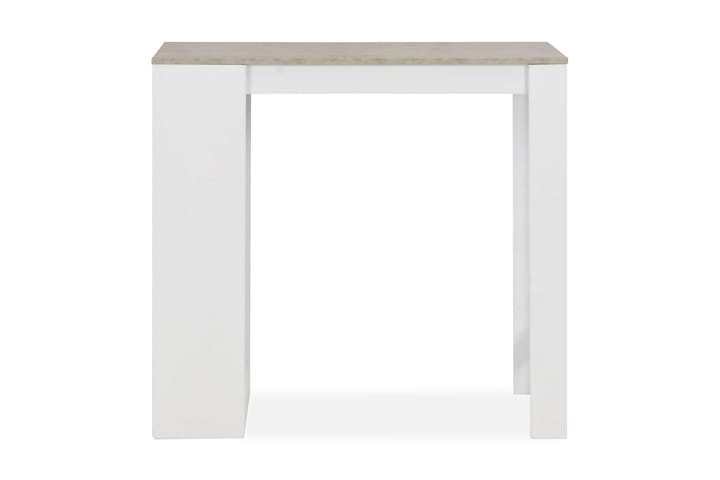 Baaripöytä hyllyllä valkoinen 110x50x103 cm - Valkoinen - Huonekalut - Pöydät & ruokailuryhmät - Baaripöydät & seisomapöydät