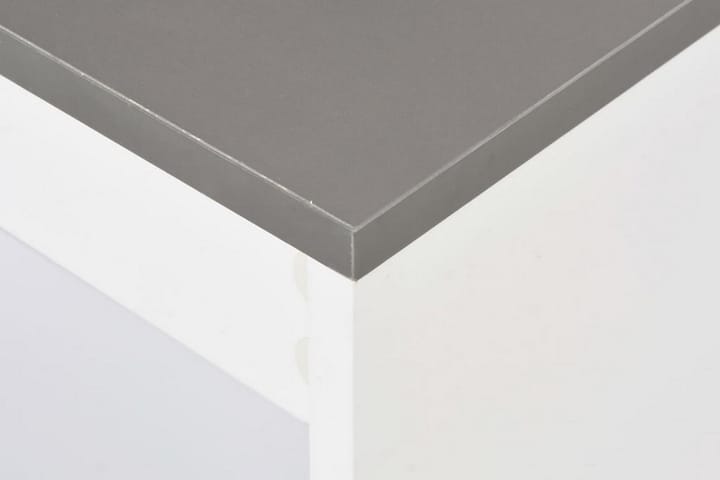 Baaripöytä hyllyllä valkoinen 110x50x103 cm - Valkoinen - Huonekalut - Pöydät - Baaripöydät & seisomapöydät