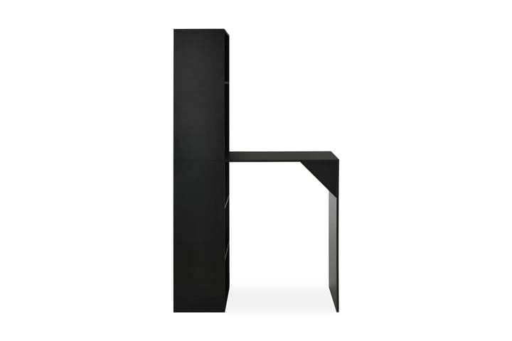 Baaripöytä kaapilla musta 115x59x200 cm - Musta - Huonekalut - Pöydät - Baaripöydät & seisomapöydät