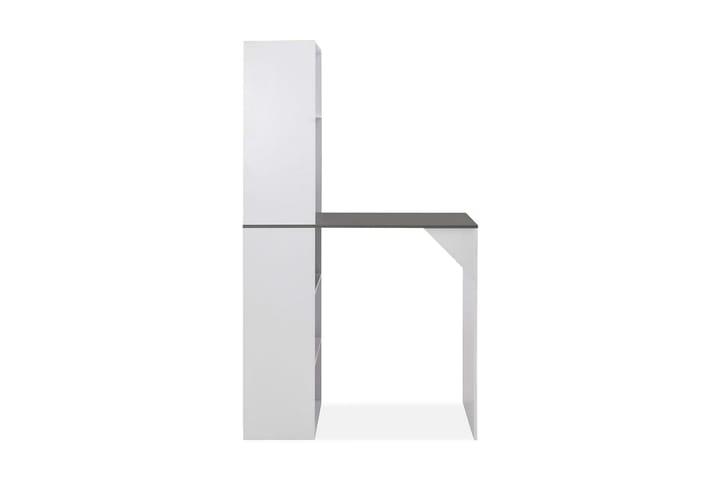 Baaripöytä kaapilla valkoinen 115x59x200 cm - Valkoinen - Huonekalut - Pöytä & ruokailuryhmä - Baaripöydät & seisomapöydät