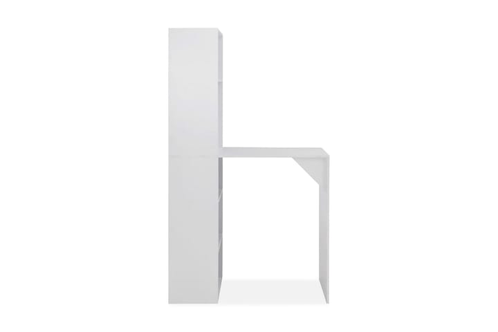 Baaripöytä kaapilla valkoinen 115x59x200 cm - Valkoinen - Huonekalut - Pöydät & ruokailuryhmät - Baaripöydät & seisomapöydät