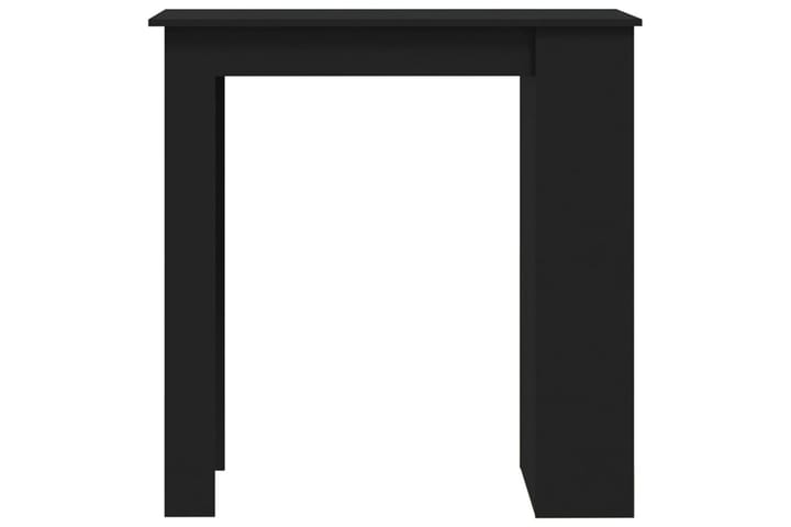 Baaripöytä säilytystelineellä musta 102x50x103,5 cm lastulev - Musta - Huonekalut - Pöydät & ruokailuryhmät - Baaripöydät & seisomapöydät