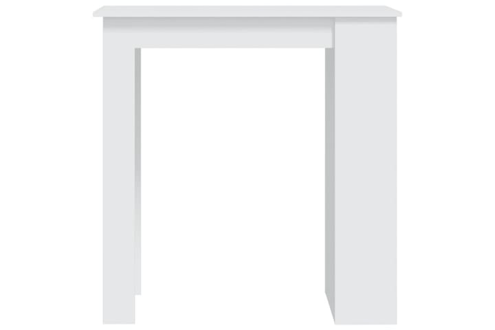 Baaripöytä säilytystelineellä valk. 102x50x103,5 cm lastulev - Valkoinen - Huonekalut - Pöytä & ruokailuryhmä - Baaripöydät & seisomapöydät