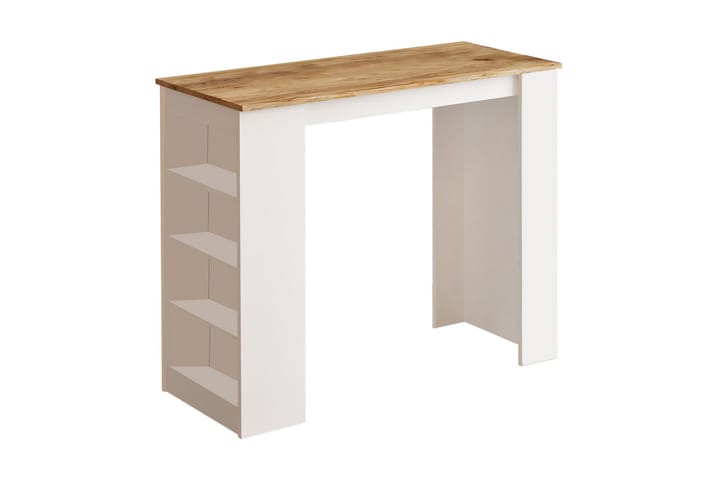 Baaripöytä Spaarndam 120 cm - Luonnonväri/Valkoinen - Huonekalut - Pöytä & ruokailuryhmä - Baaripöydät & seisomapöydät