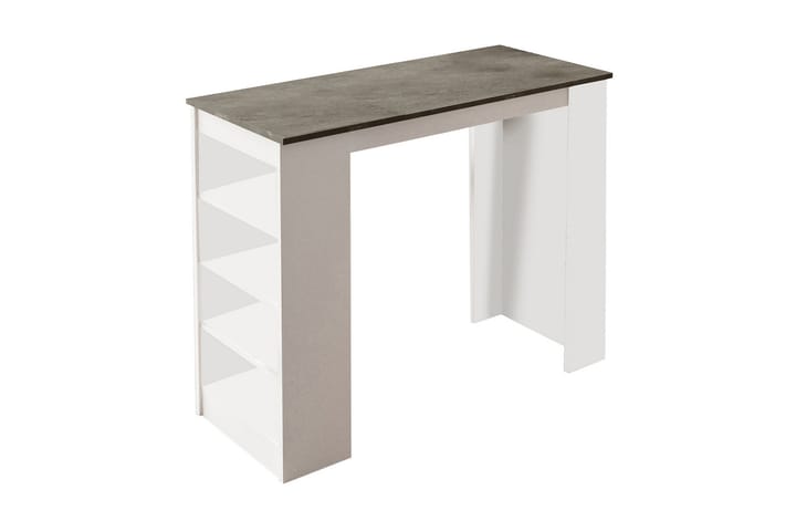 Baaripöytä Spaarndam 120 cm - Valkoinen/Harmaa - Huonekalut - Pöytä & ruokailuryhmä - Baaripöydät & seisomapöydät
