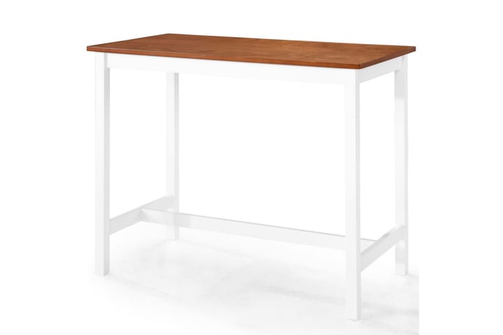 Baaripöytä täyspuu 108x60x91 cm - Ruskea - Huonekalut - Pöytä & ruokailuryhmä - Baaripöydät & seisomapöydät