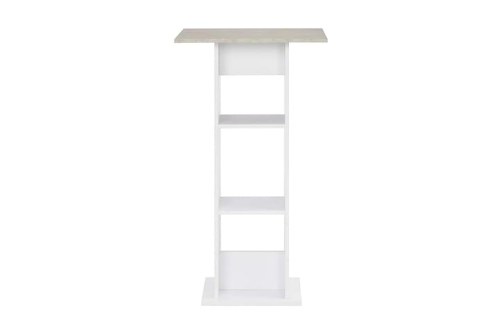 Baaripöytä valkoinen 60x60x110 cm - Valkoinen - Huonekalut - Pöydät & ruokailuryhmät - Baaripöydät & seisomapöydät
