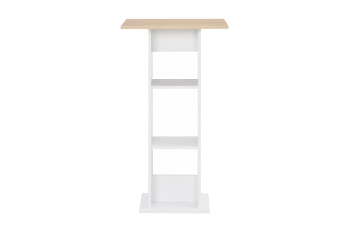Baaripöytä valkoinen 60x60x110 cm - Valkoinen - Huonekalut - Pöydät & ruokailuryhmät - Baaripöydät & seisomapöydät