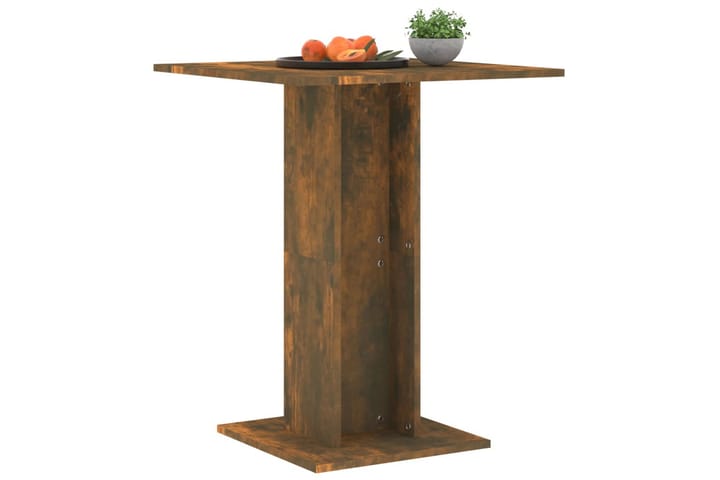 Bistropöytä savutammi 60x60x75 cm tekninen puu - Ruskea - Huonekalut - Pöytä & ruokailuryhmä - Baaripöytä