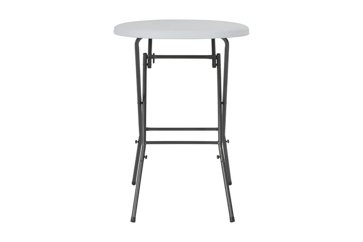 Kokoontaitettava baaripöytä valkoinen 80x110 cm HDPE - Valkoinen - Huonekalut - Pöydät & ruokailuryhmät - Baaripöydät & seisomapöydät
