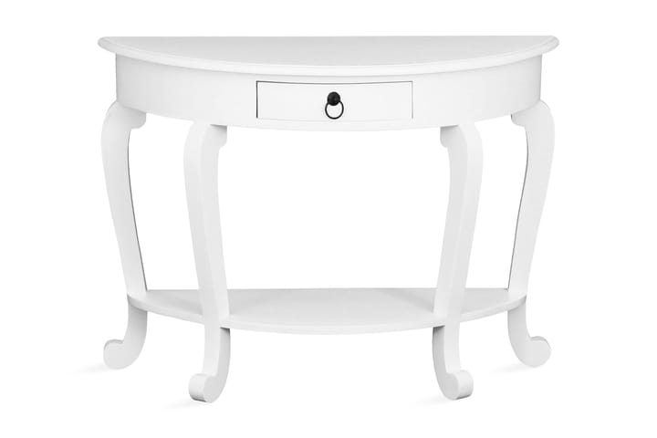 Apupöytä Beatrice 98 cm Pyöreä - Valkoinen - Puutarhakalusteet - Terassipöydät - Ruokapöytä terassille