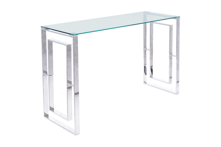 Apupöytä Karedu 120 cm - Läpinäkyvä Lasi/Hopea - Huonekalut - Pöydät - Eteisen pöydät & apupöydät
