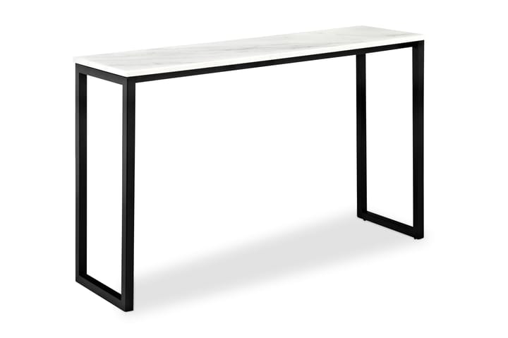 Apupöytä Edmund 120 cm - Valkoinen/Musta - Huonekalut - Pöydät & ruokailuryhmät - Marmoripöydät