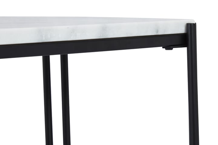 Apupöytä Sisko 100 cm Marmori - Musta/Valkoinen - Huonekalut - Pöydät & ruokailuryhmät - Marmoripöydät